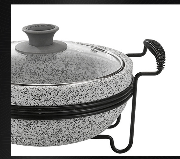 Commercial Cooker bibimbap stone pot with holder