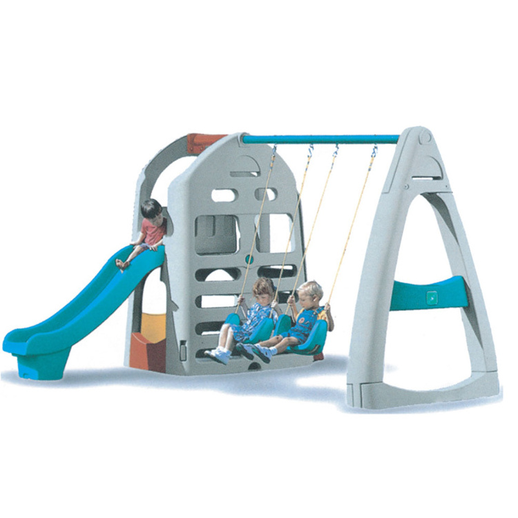 YL-HT037 Two Swing Kids Plastic Swing Sets Playground Outdoor Indoor Garden Kids Slide Swing Chair