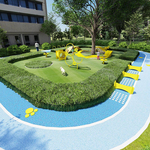 Animal Amusement Park Outside Playground Pet Dog Puppy Play Gym Area Outdoor Play Ground For Puppy