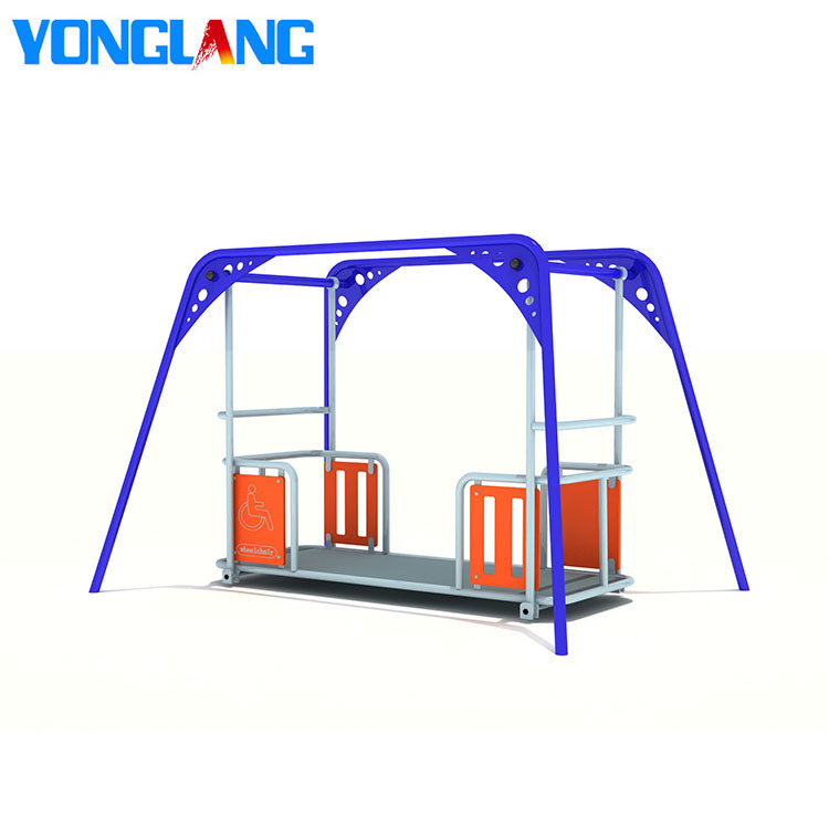 YL30374 New Design Kids Amusement Park Outdoor Playground Swing For Disabled Children Games