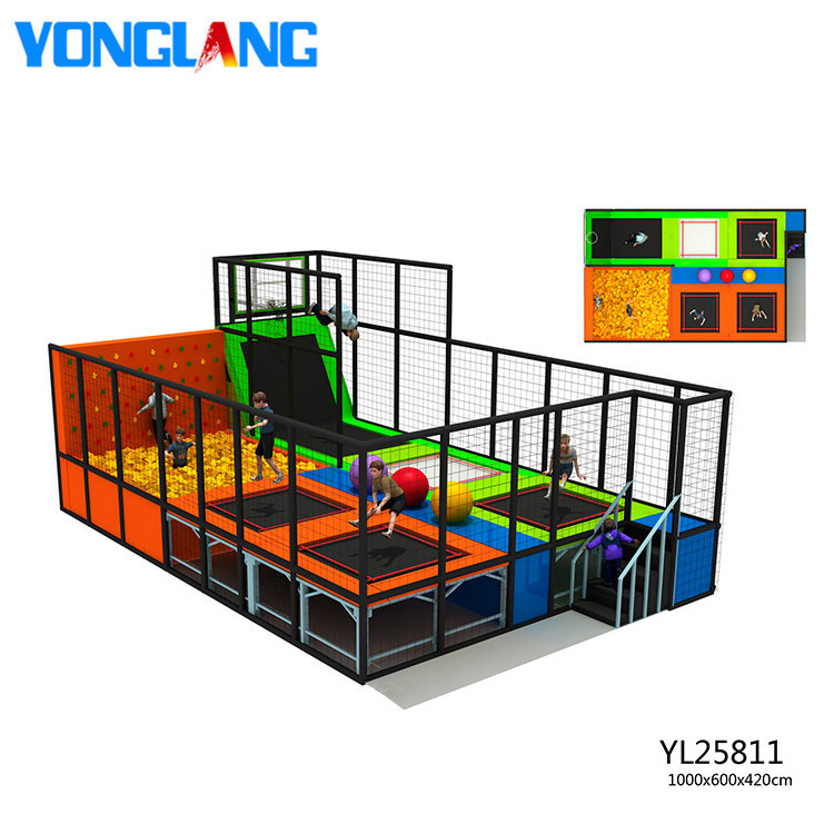 YL25811 Indoor Commercial Trampoline Parks sales ,Trampoline Manufacturers Trampoline For Sale