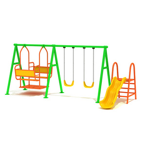 Factory slides swings set kids outdoor playground suitable garden park kids playpen with slides and swings