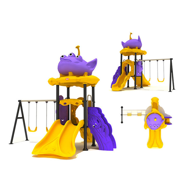 Amusement Park Kids Play Sets Outdoor Playground Equipment Slide Swing And Slide Playground