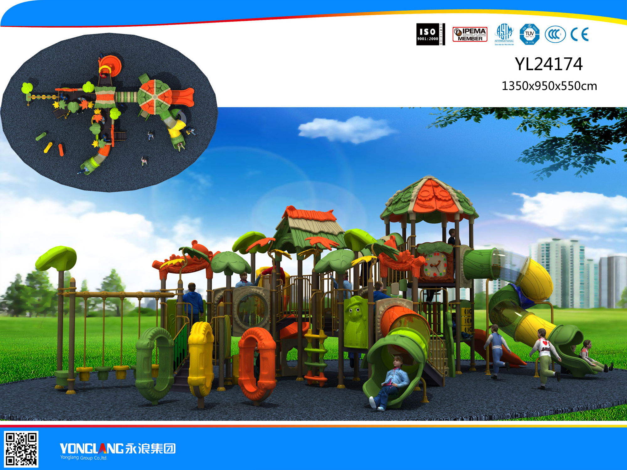 Garden playhouse outdoor children games outdoor kids playground equipment with stainless steel slide