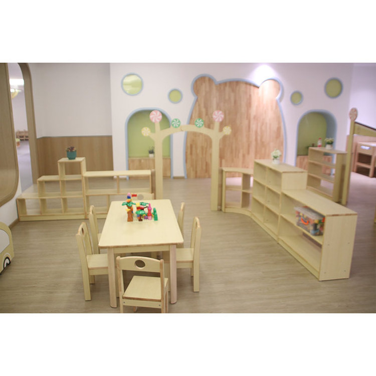 Kids Kindergarten Furniture Children Preschool Daycare Furniture Wooden Toddler Toy And Book Storage Furniture For Sale