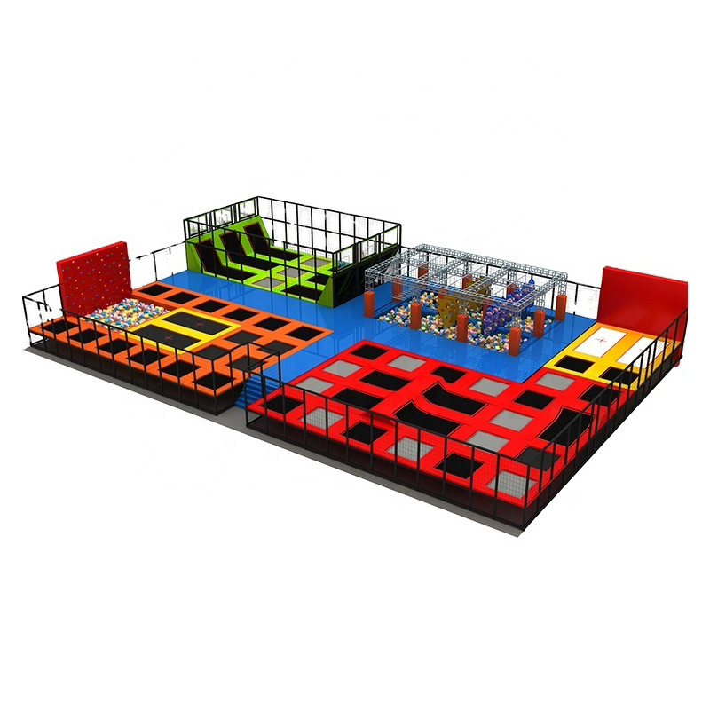 Home Garden New Design Indoor Trampoline Park-square Trampoline Outdoor Kids Children Trampoline Park