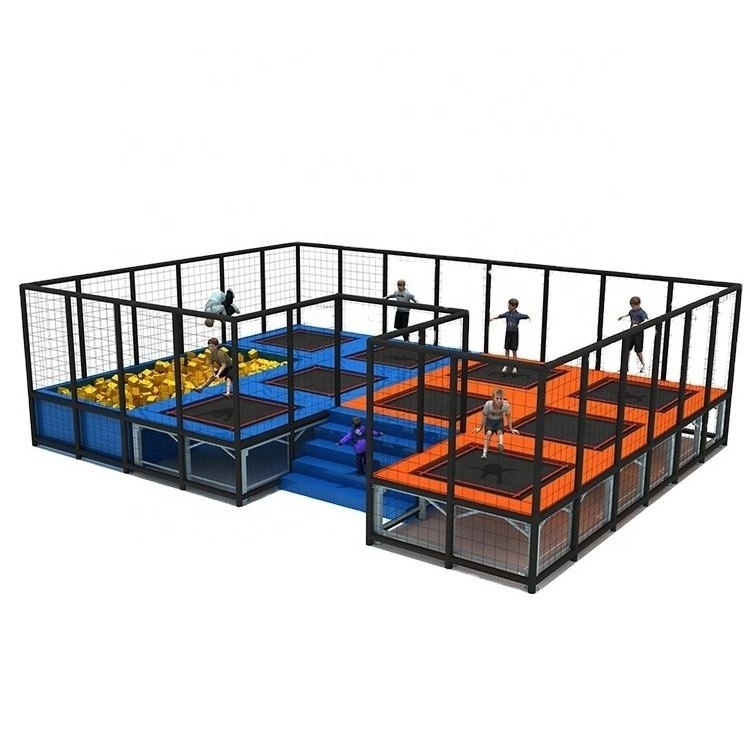 Home Garden New Design Indoor Trampoline Park-square Trampoline Outdoor Kids Children Trampoline Park