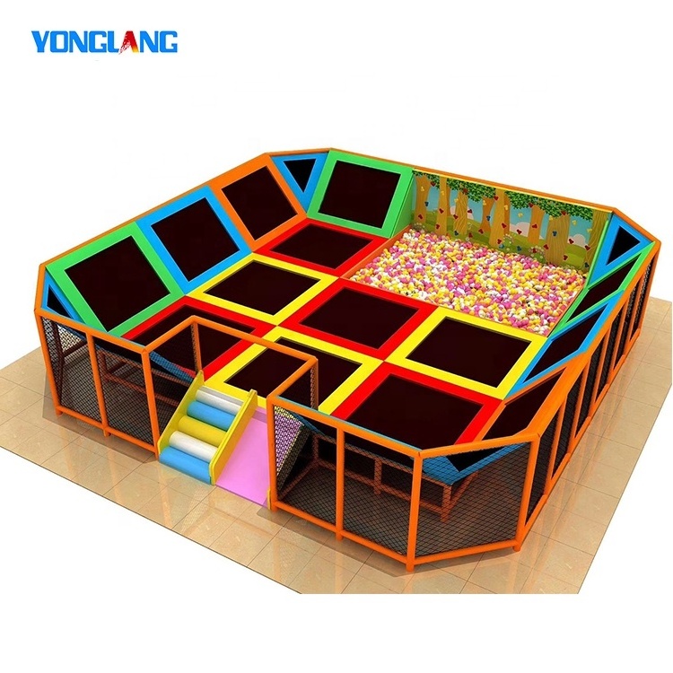 Indoor Trampoline Equipment Customized Wholesale Soft Play Heavy Duty Trampoline