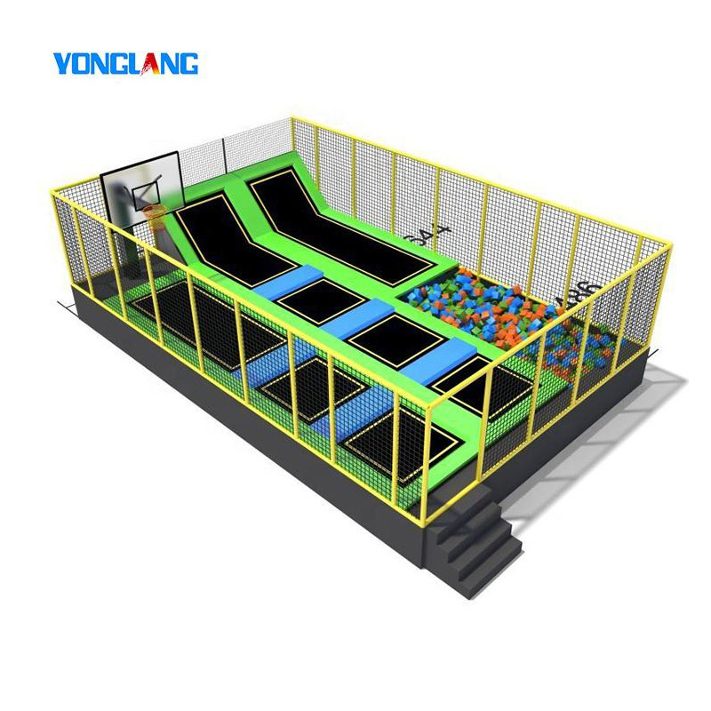 Home Garden New Design Indoor Trampoline Park-square Trampoline Outdoor Kids Children Trampoline Park