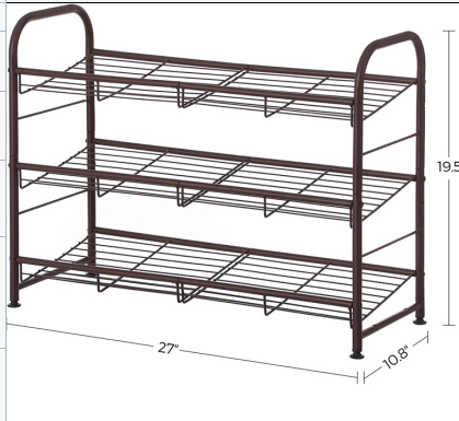 Hot Sell Simple Design Outdoor Shoe Racks Cabinet Cheap  4-tier Free Standing Metal Shoe Rack Organizer