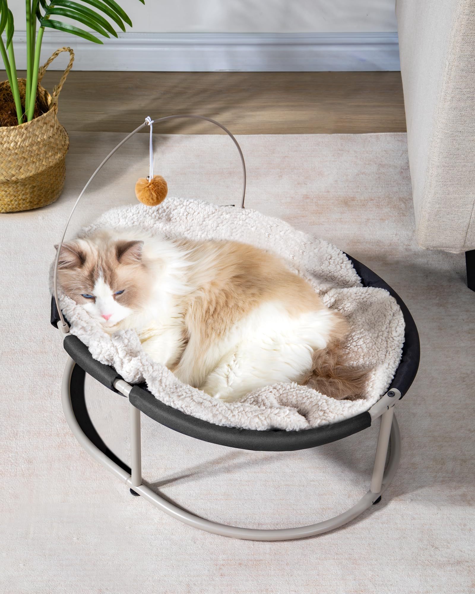 Sturdy New Cat Hammock Stainless Pet Bed Breathable mesh cloth four seasons universal pet bed removable washable cat bed