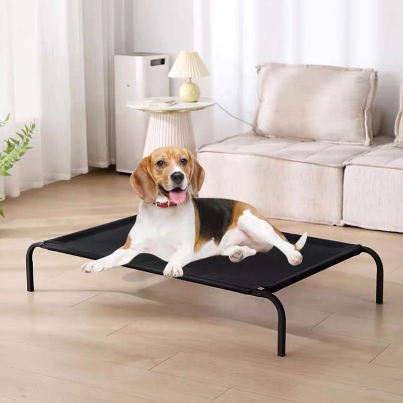 Cooling heavy dog  breathable mesh elevated detachable steel frame outdoor indoor Raised pet cot elevated dog bed pet bed