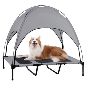 Factory Directly Supply New Design Removable Outdoor Pet Dog Camping Cot Waterproof Elevated Portable Raised Dog Bed