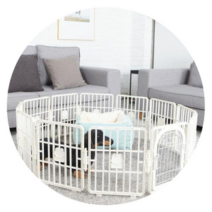 Most popular products china Portable Indoor DIY folding combination free metal dog pet fences indoor