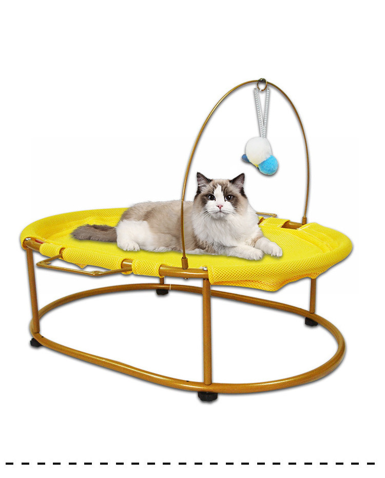 Portable Dog Trampoline Pet Raised Bed Elevated Breathable Bed