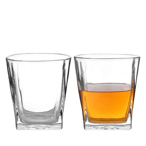 New products 6oz 9oz whiskey glasses,clear whiskey glass,square whisky glass vodka cups