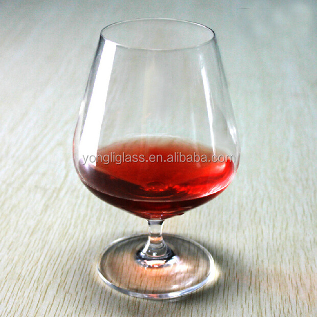 Factory supply new product crystal brandy glass cups with short stem, Brandy Glass snifter & balloon, wedding brandy snifter