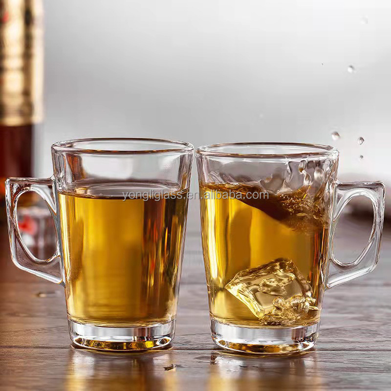 Factory in stock High Quality big capacity handle Beer clear Stein Glass 16oz 26oz 1L Beer Glass Cup with handle