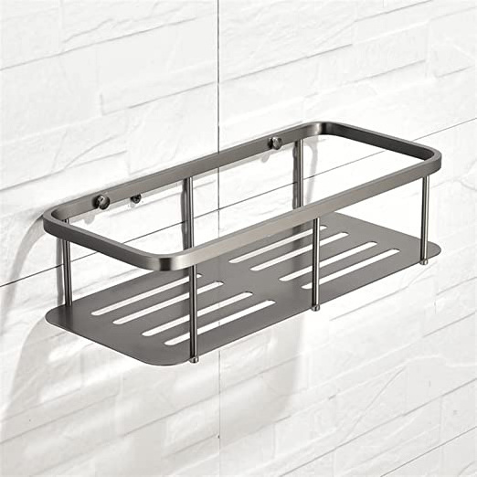 No Rust  Shower Caddy Shower Shelf Kitchen Storage Basket Corner Shelf Stainless Steel No Drilling Self Adhesive Bathroom Caddy