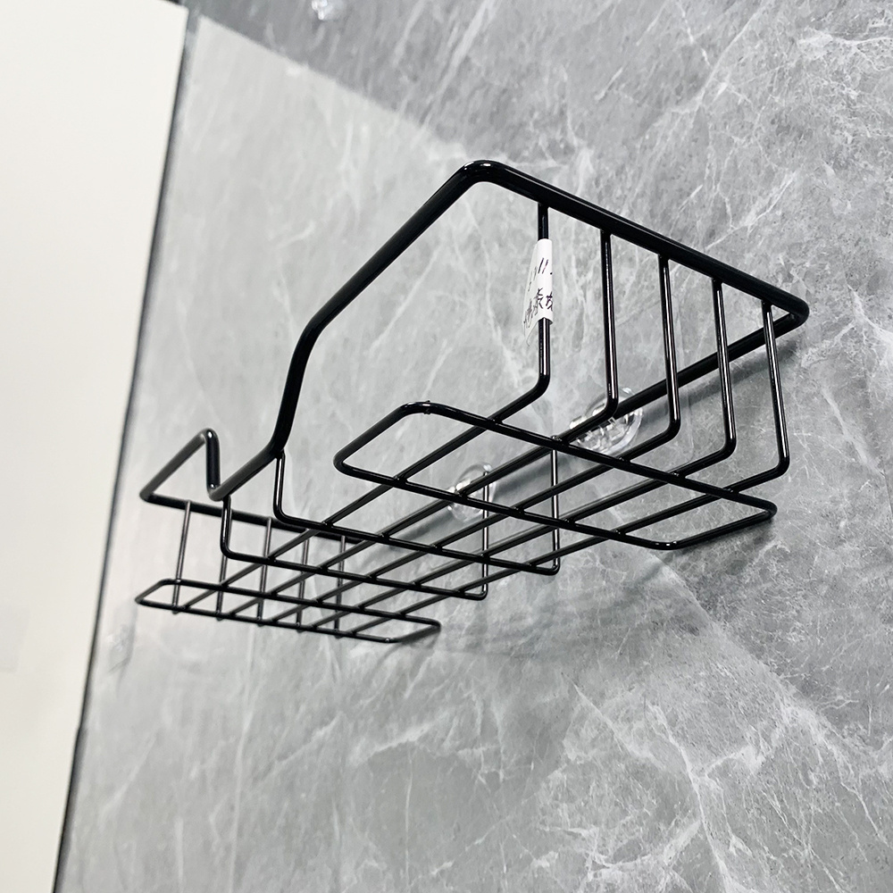 metal Hanging Showers Head Shampoo Organizer No Drilling Bath Storage Bathroom Basket Shower Shelf Caddy