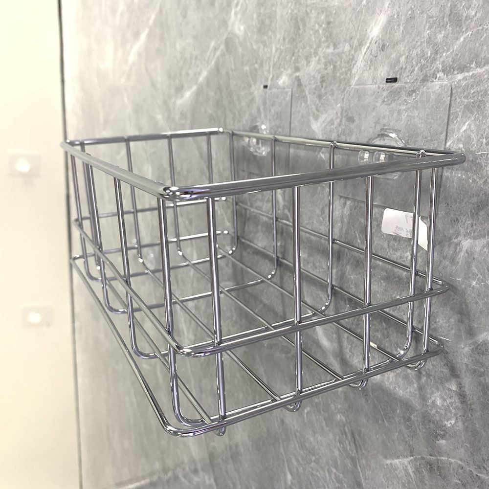 stainless steel bathroom shelve shower shelf caddy storage basket shower