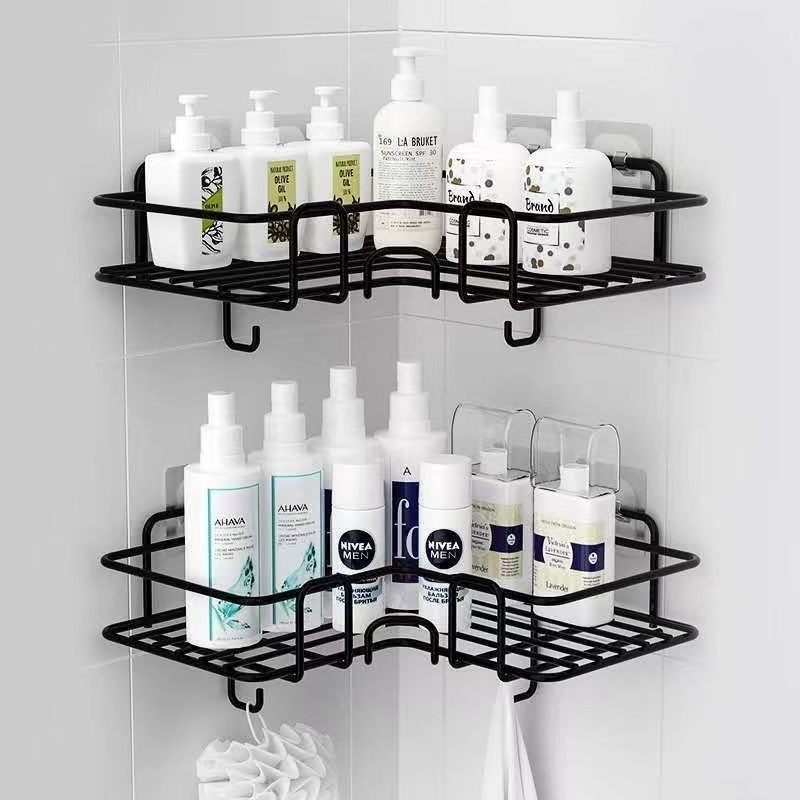 Solid stainless steel Kitchen bathroom shelf organizer Wall mounted corner shower shelf bathroom corner shelf