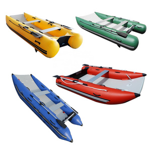 Factory Supply Inflatable Catamaran Kayak Fishing Boat Inflatable Catamaran with Engine