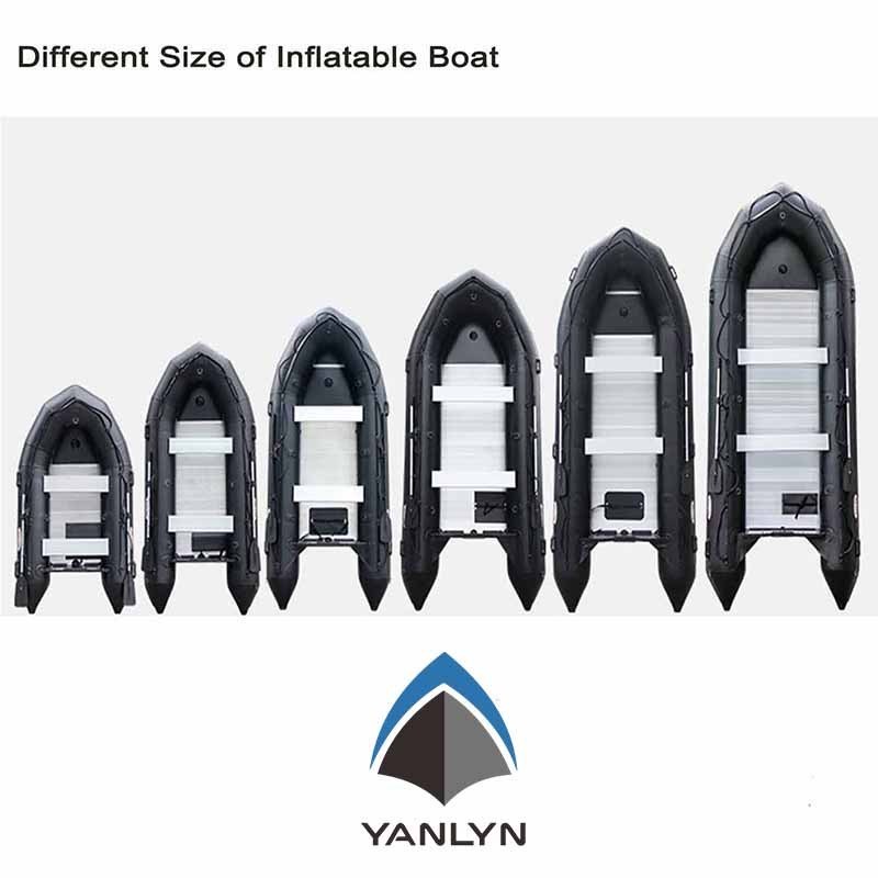 Portable PVC Hypalon Rubber Heavy Duty Inflatable Pontoon Fishing Boat Small Inflatable Boat