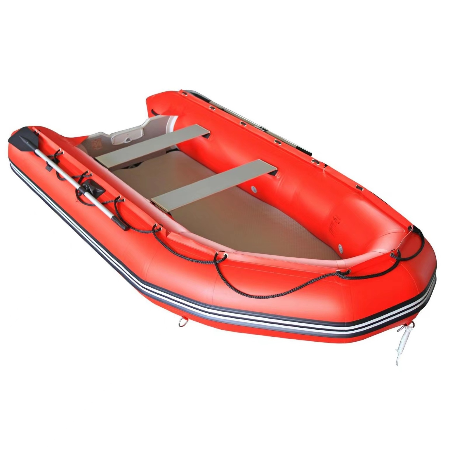 14.1ft Inflatable Boat Inflatable Kayak 2 Persons Canoe Fishing Inflatable Poonton Boat