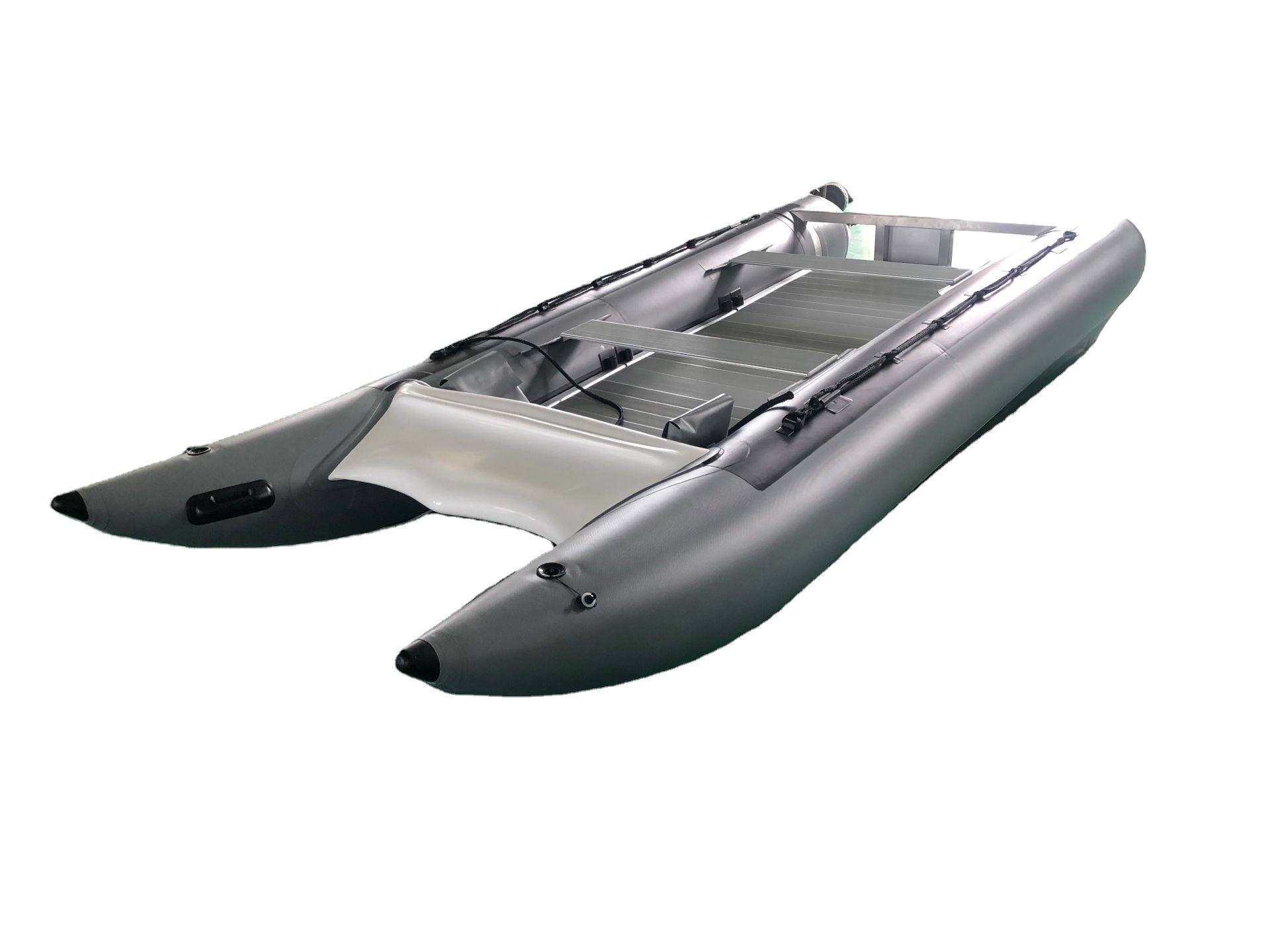 Manufacturer Ocean Water Play High Speed Boat Inflatable Catamarans With Aluminum Hull