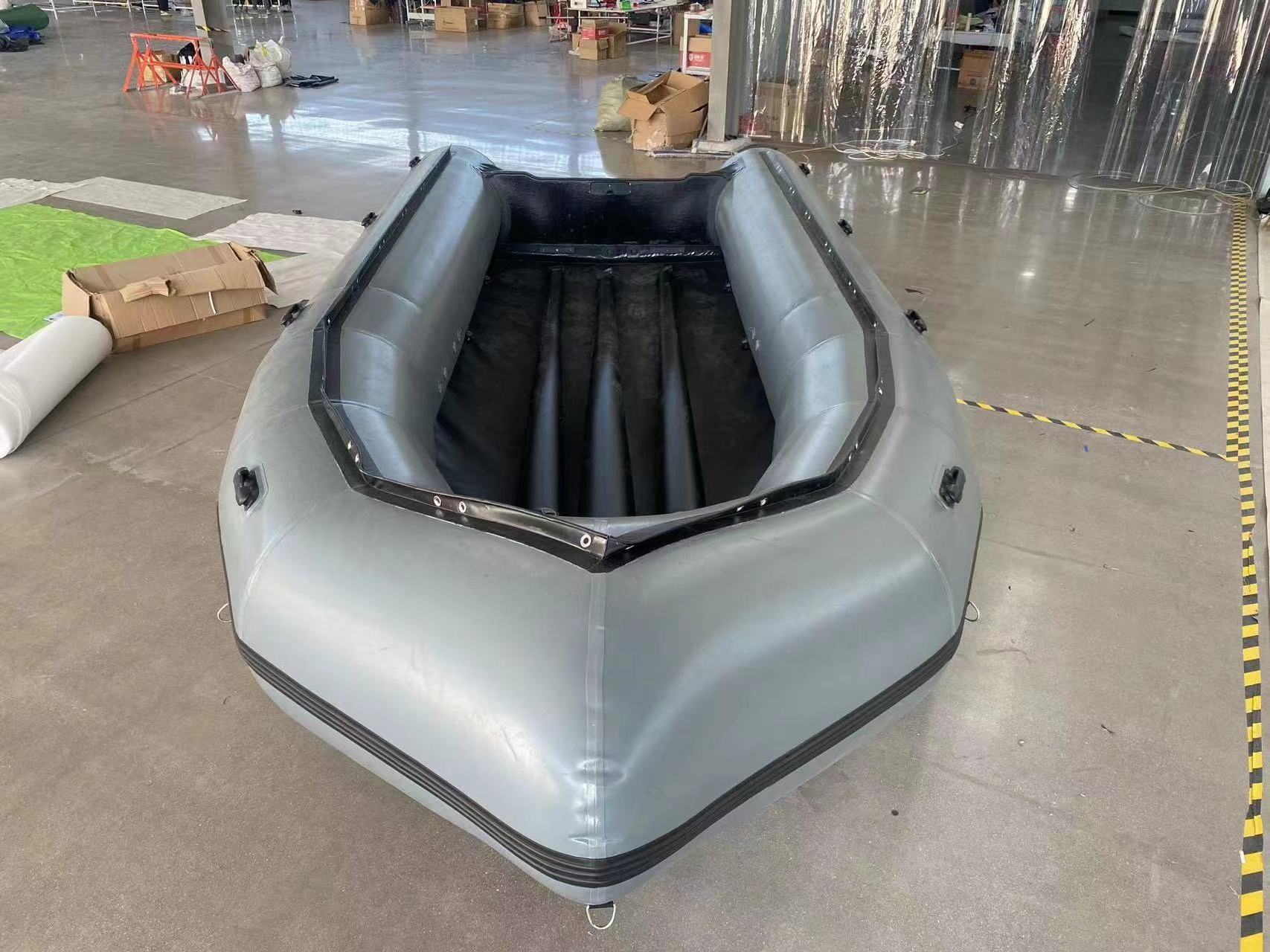 Commercial Grade Customized Inflatable Boat 1.2mm PVC 700cm Lengthen Aluminum Floor Inflatable Dinghy