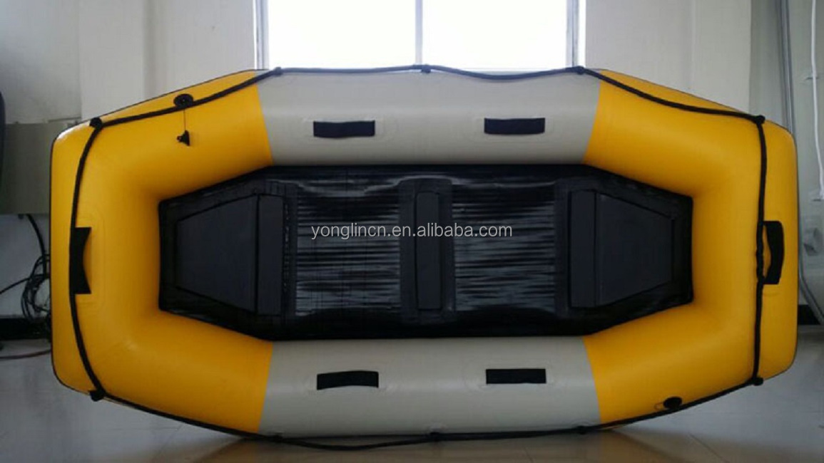 Self Bailing River rowing drifting Hypalon PVC Inflatable Rafting Boat Whitewater Fishing