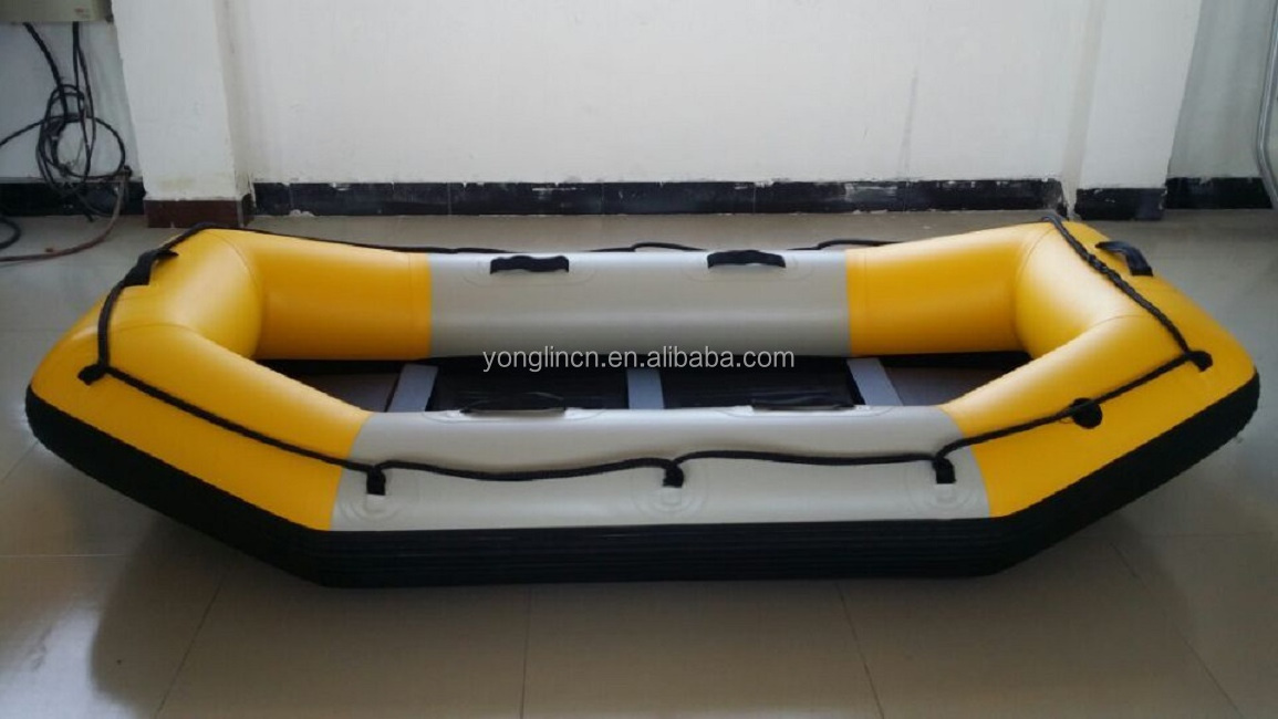 Self Bailing River rowing drifting Hypalon PVC Inflatable Rafting Boat Whitewater Fishing