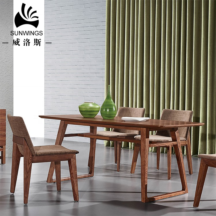 New Modern Design Dining Room Furniture Solid Wood Dining Table Set Home Furniture Wooden Table Dining Set of 4 Chairs