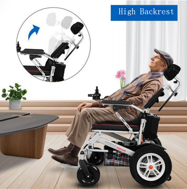 Ultralight Electric Wheelchair 2seconds Folding Electric Wheelchair Electric Wheelchair Lightweight With Electromagnetic Braking