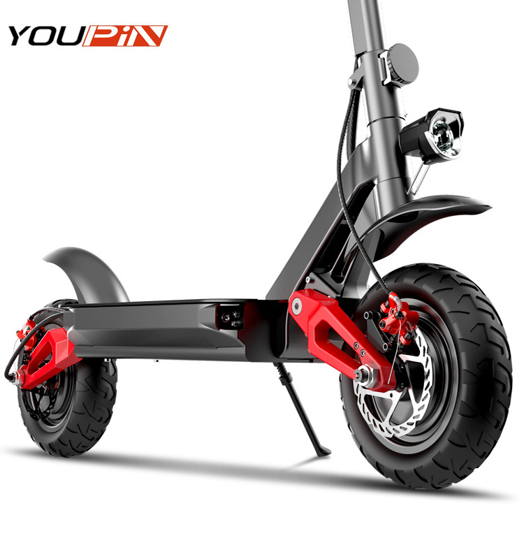 China Dual Motor Powerful 800W Two Wheels 10 Inch Fat Tire Offroad Electric Scooter Adult