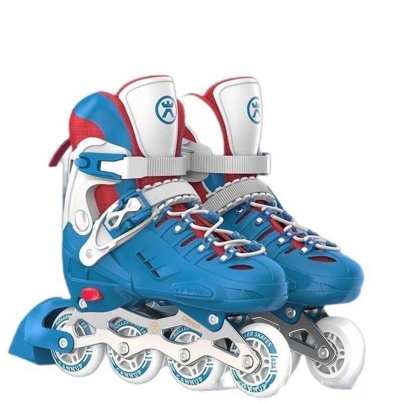 Adjustable Size Roller Skate Shoes Inline Skateboard Roller Skate Shoes Four Wheels With Specialize Protective Gear Hip Care