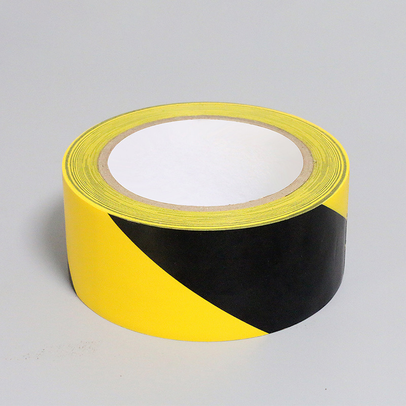 Zebra Line Barrier Strip Yellow and  Black PVC Warning  Safety Stripe Vinyl Tape for Safety Marking Applications