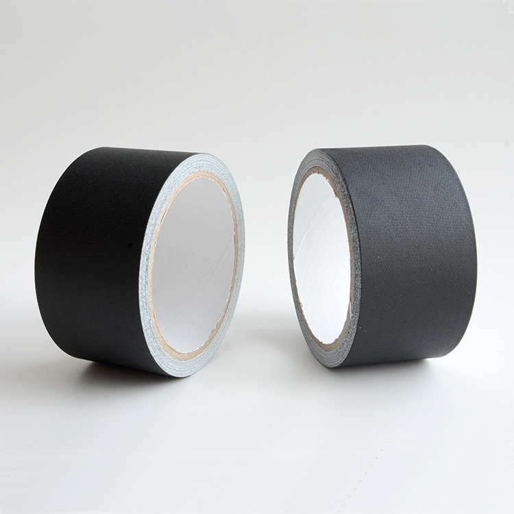 2'' black light reflection rubber adhesive residual freely custom logo cloth gaffers gaffer tape for wiring harness fixing