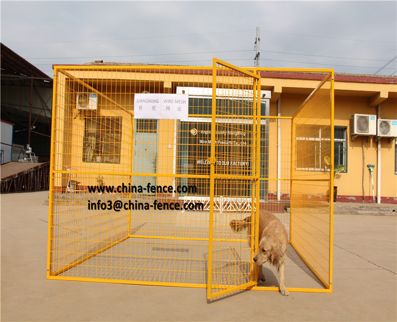 large dog run chain link animal cage / portable large garden dog kennels