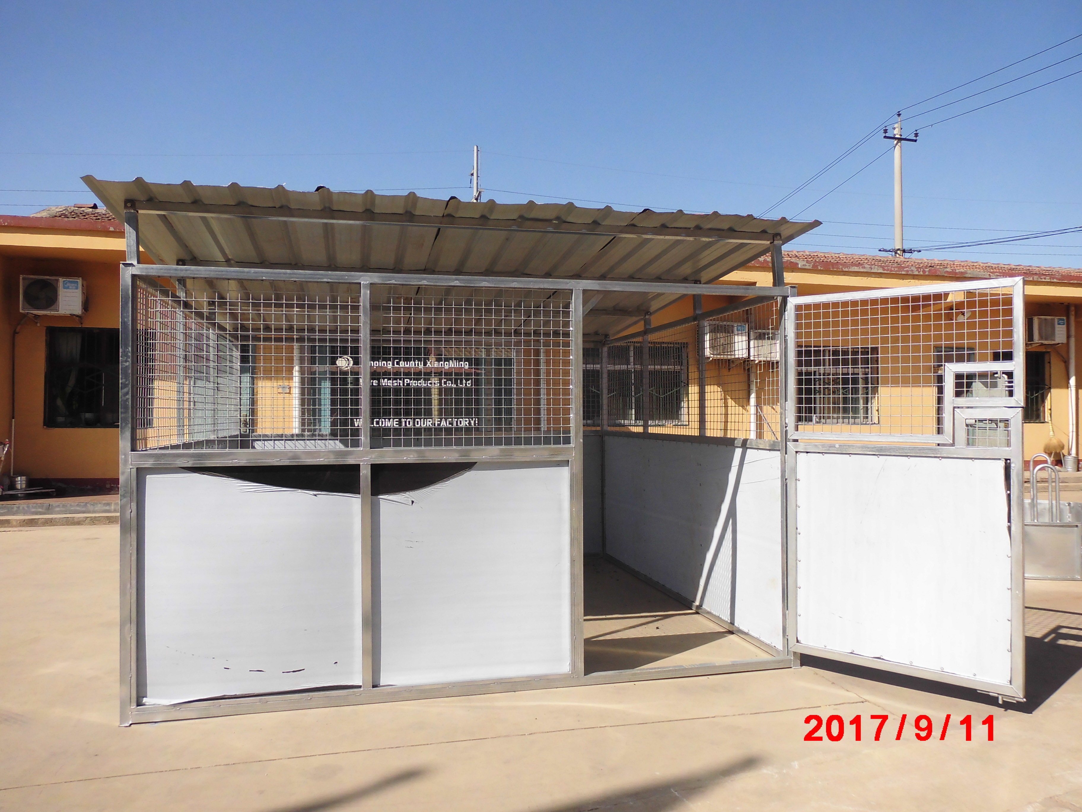 2024 used Australian & American standard portable horse stable stalls fence panels /mew/barn front doors for sale(XMR)