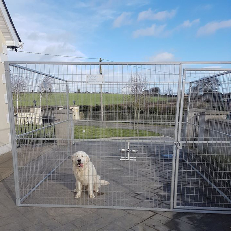 Wholesale price  portable temporary Outdoor used  galvanized and powder coated Dog Kennels Runs  Pens for sale (XMR)