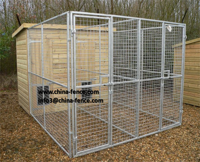 large dog run chain link animal cage / portable large garden dog kennels