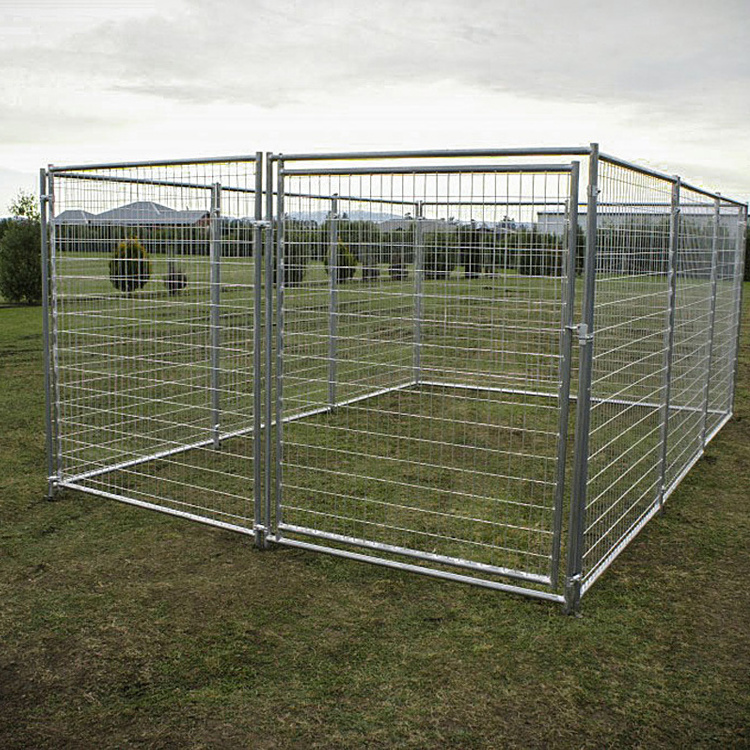 Wholesale price  portable temporary Outdoor used  galvanized and powder coated Dog Kennels Runs  Pens for sale (XMR)