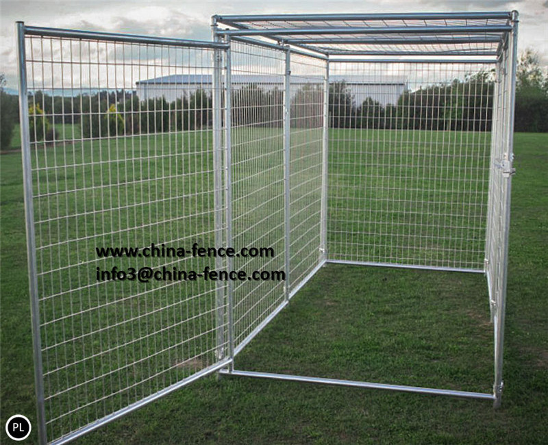 large dog run chain link animal cage / portable large garden dog kennels