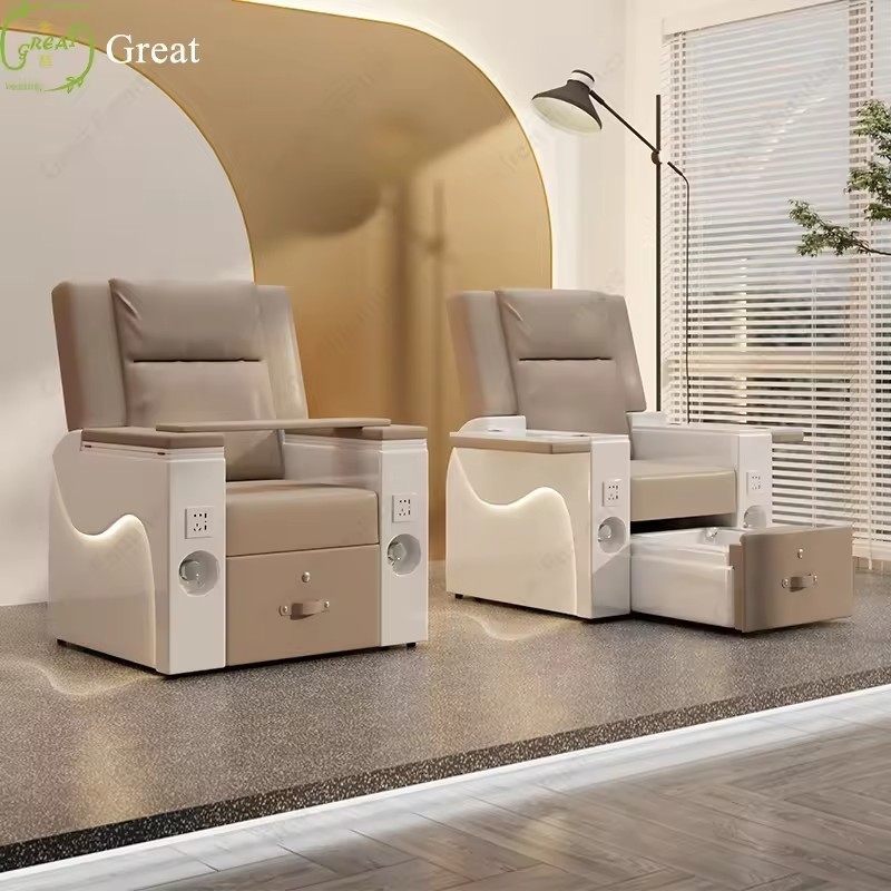 High Quality Modern Beauty Salon Equipment Foot Spa Reclining Electric Pedicure Chair For Sale