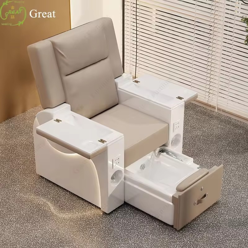 High Quality Modern Beauty Salon Equipment Foot Spa Reclining Electric Pedicure Chair For Sale