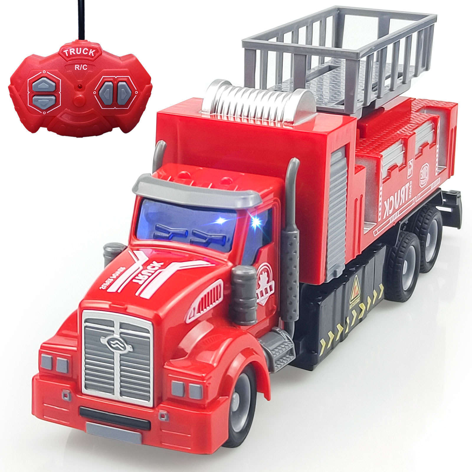 Yongkids remote control car Emulation rc car RC Lift fire truck with light rc truck radio control toys