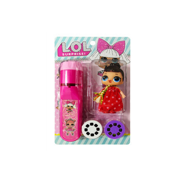 Wholesale Children's Cartoon 24 Picture Early Education Intellectual Development Flashlight Doll Set Cute Girl Projection Toys