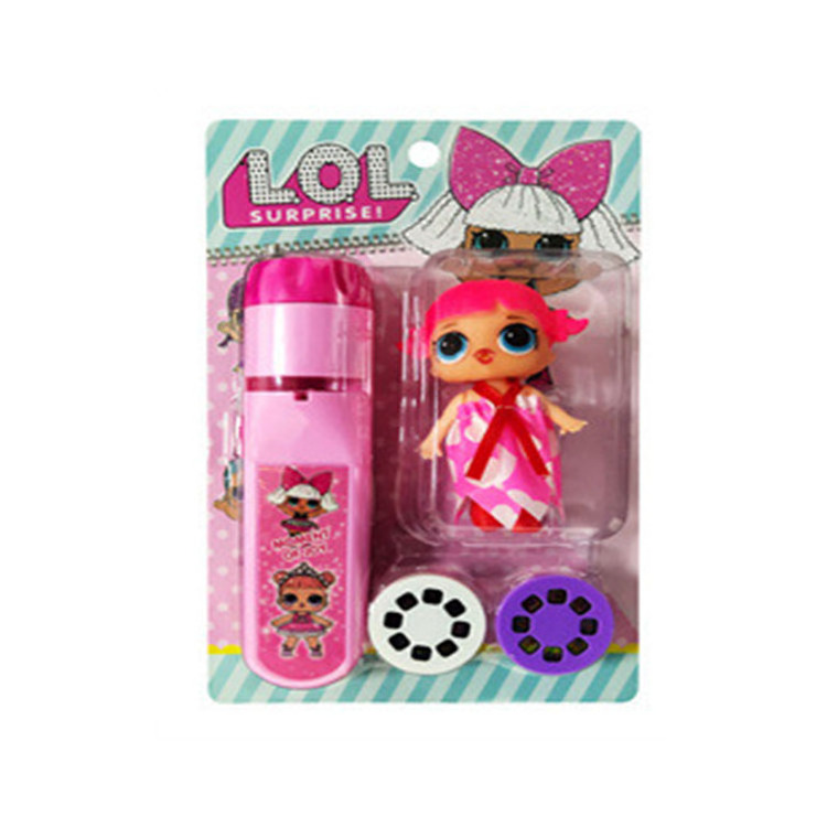 Wholesale Children's Cartoon 24 Picture Early Education Intellectual Development Flashlight Doll Set Cute Girl Projection Toys